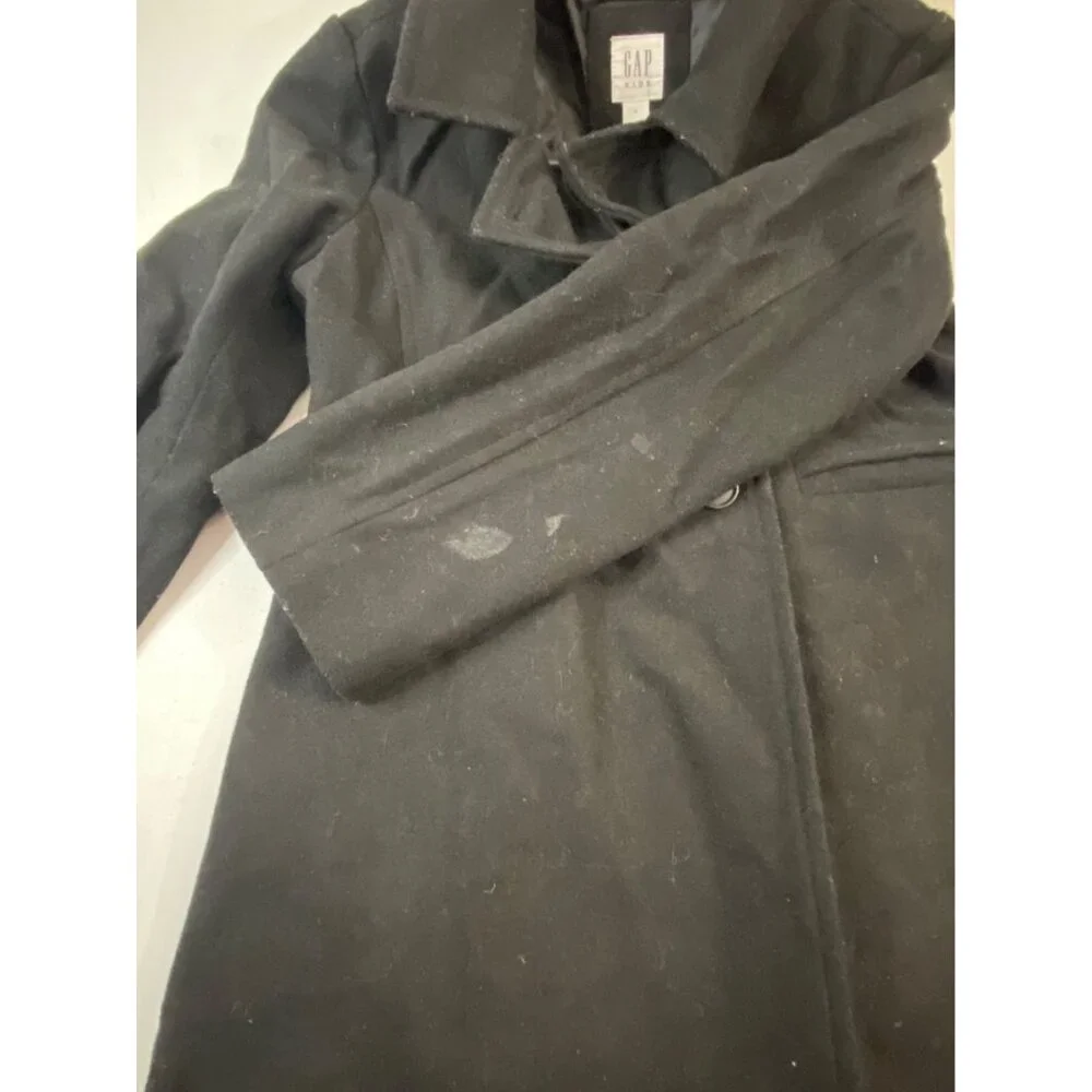 Gap Kids Size L (10-11) Black Girl’s Pea Coat - Picture 12 of 12